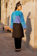Khaddar Embroidered Crop Jacket