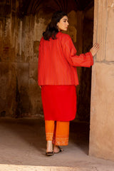 Khaddar Embroidered Crop Jacket