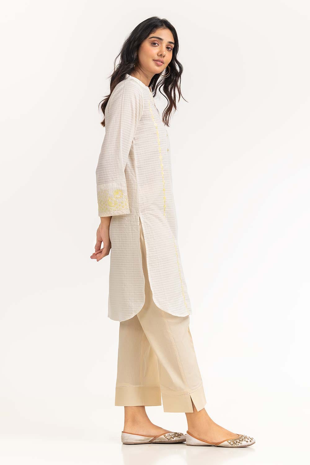 Needle Craft Lurax Dobby Dyed Embroidered Shirt