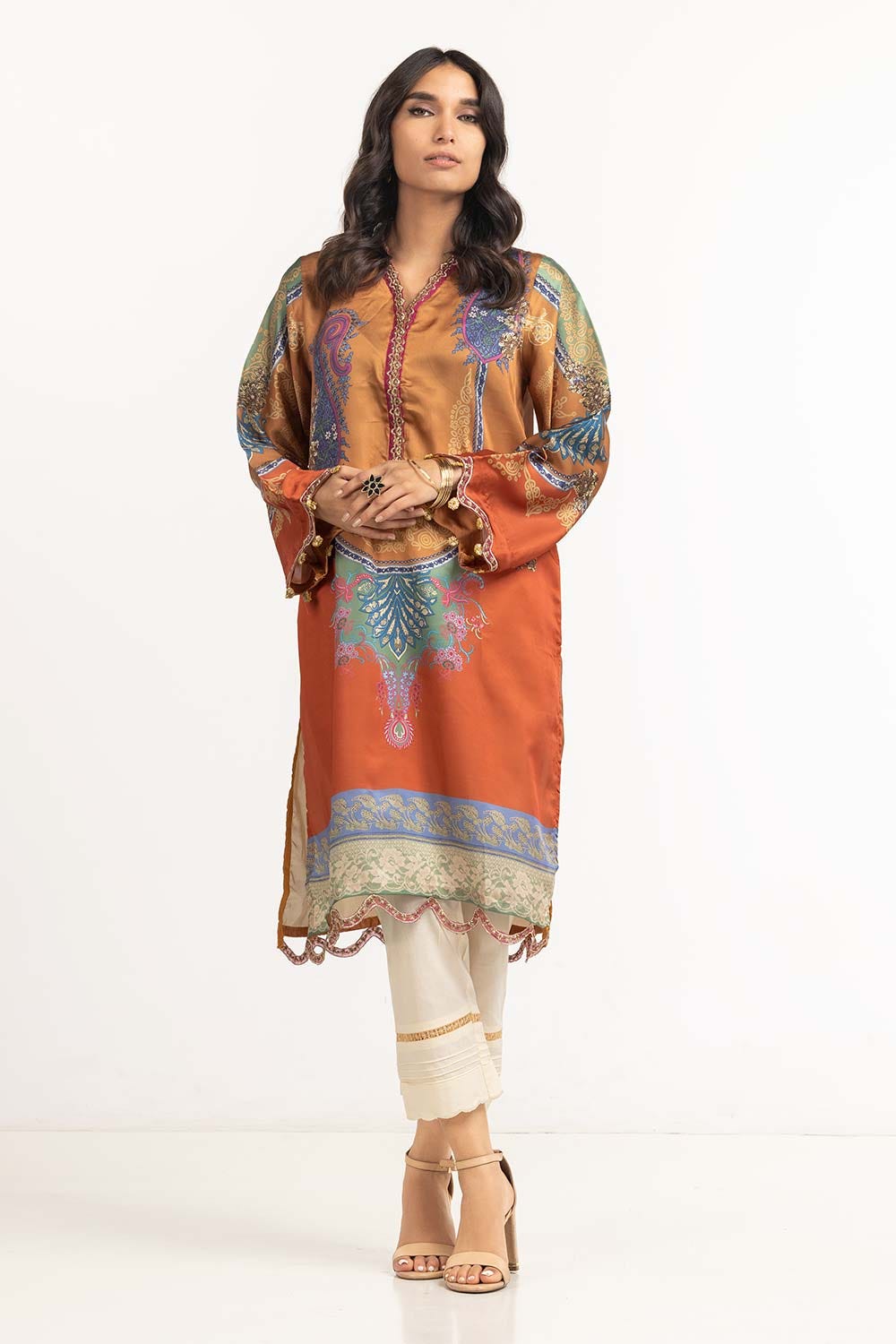 Charmeuse Silk Printed Shirt