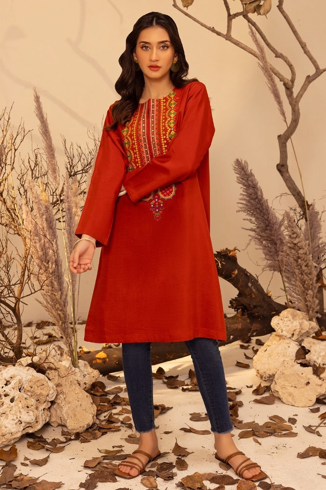 raw-silk Embroidered Shirt