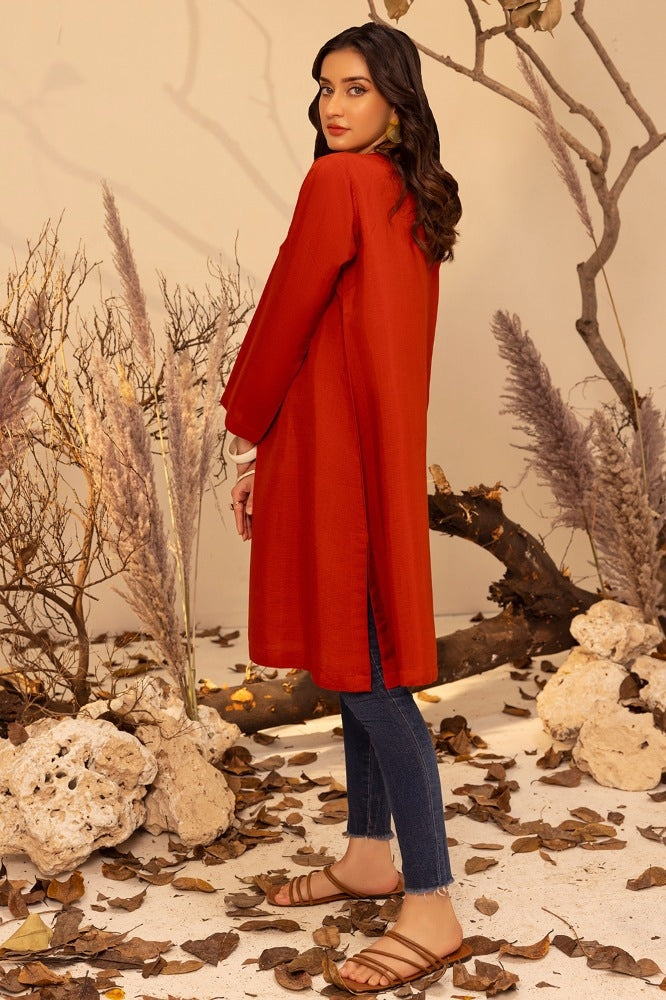 raw-silk Embroidered Shirt