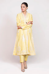 Tehwaar Raw Silk Block Print Shirt And Trouser