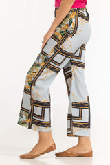 Satin Silk Printed Trouser