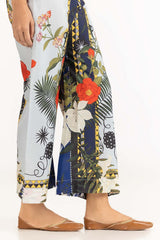 Satin Silk Printed Trouser