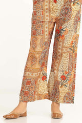 Satin Silk Printed Trouser