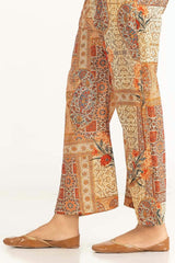 Satin Silk Printed Trouser