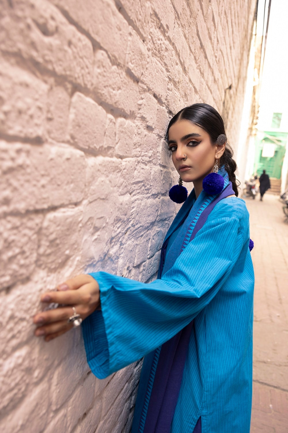 Jacquard Shirt And Trouser With Jacquard Dupatta
