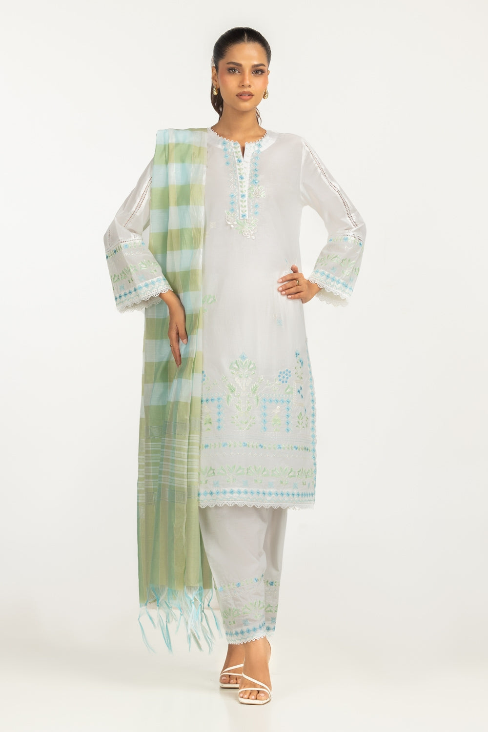 yarn-dyed Dupatta
