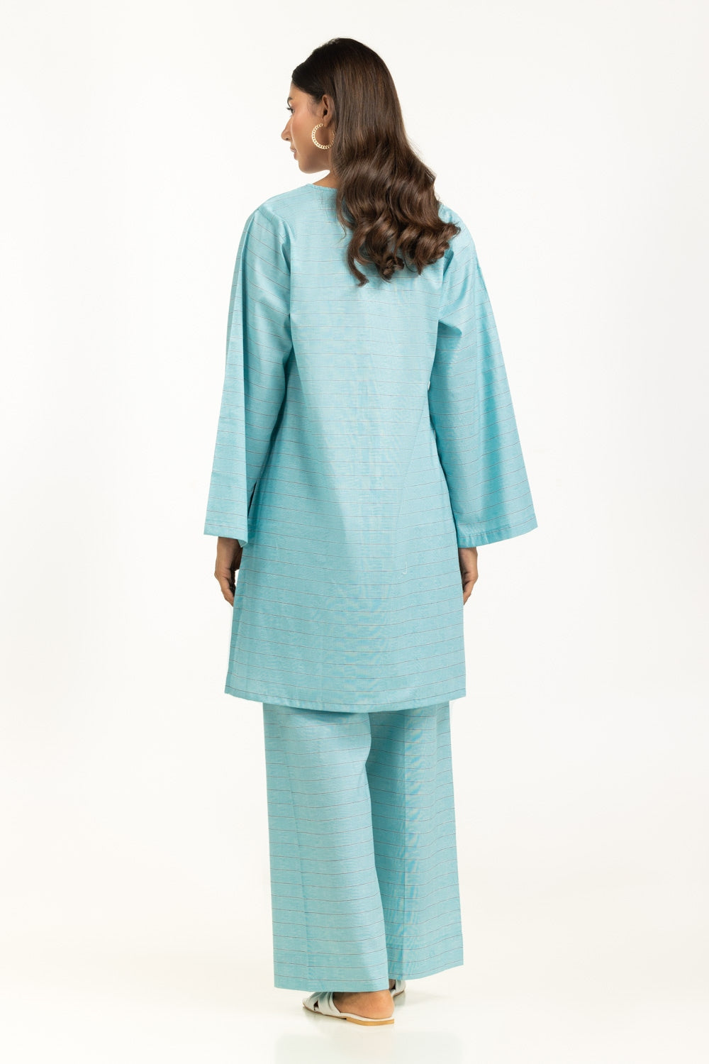 Yarn-dyed Embellished Co-Ord Set