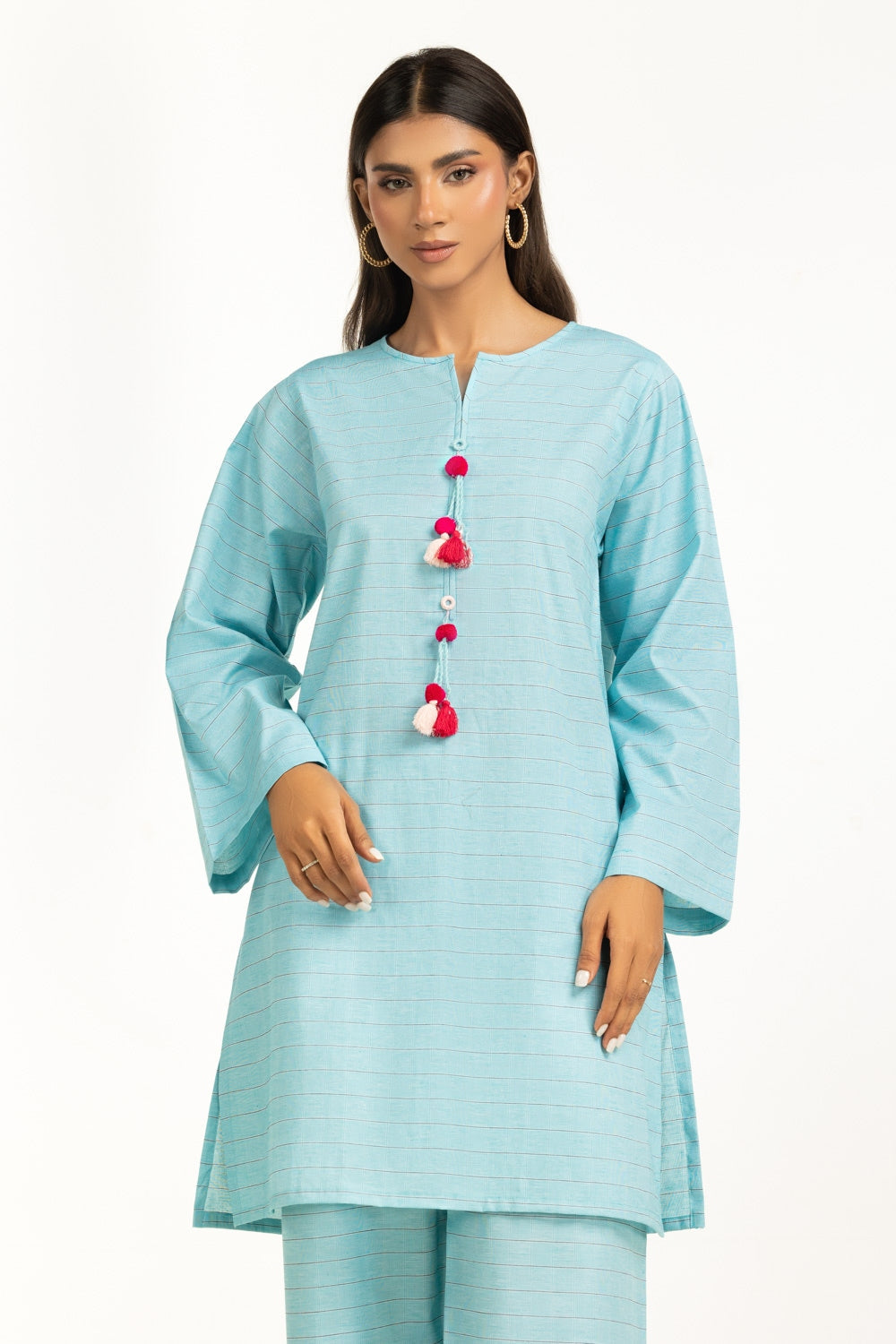 Yarn-dyed Embellished Co-Ord Set