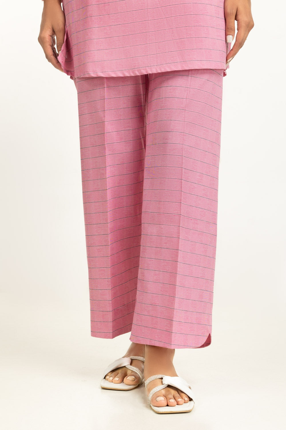 Yarn-dyed Embroidered Co-Ord Set